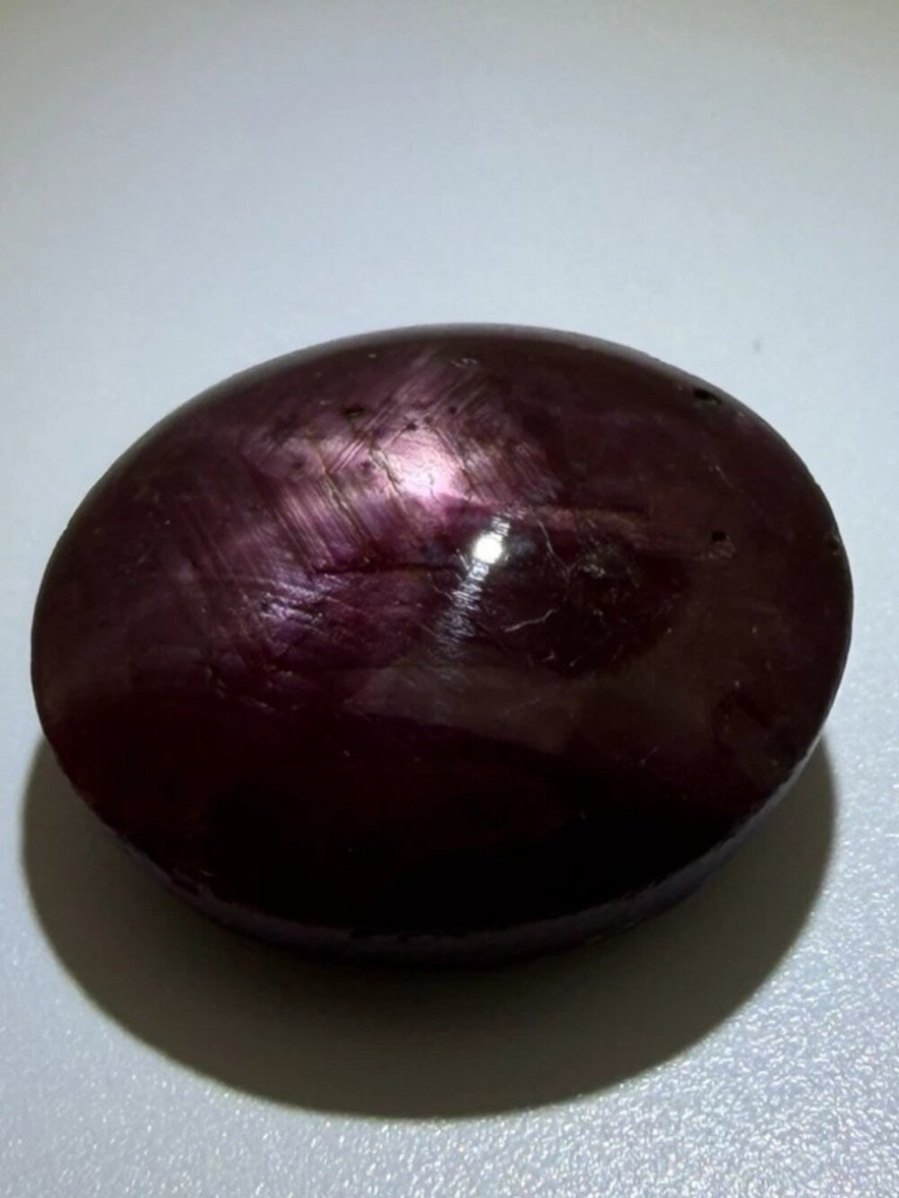 23.48 Carat Natural Oval Cabochon Star Ruby GIA Certified No Heat With Ring Mold